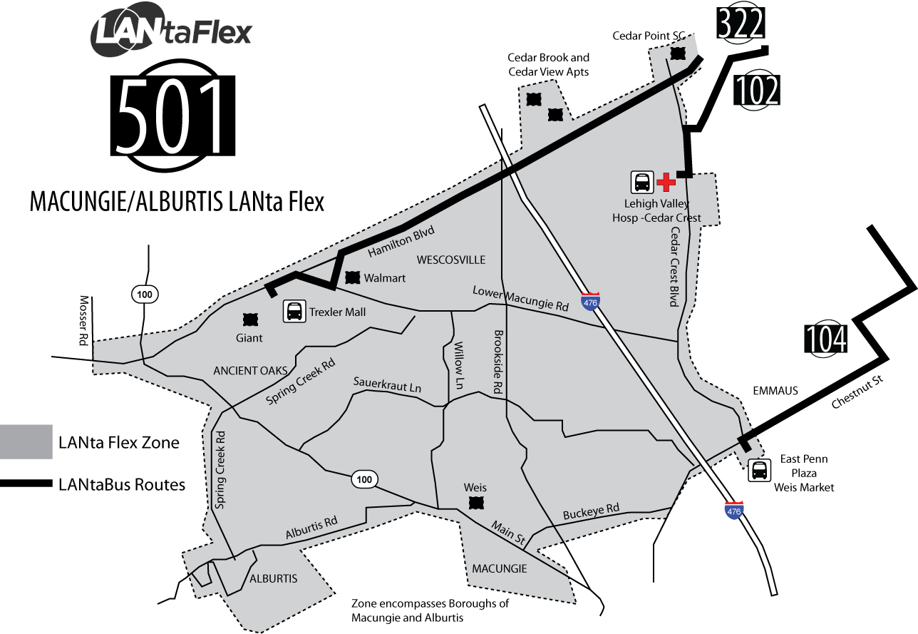 Flex Rt 501 Map