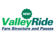 NEW! Valley Ride Fare Structure and Passes